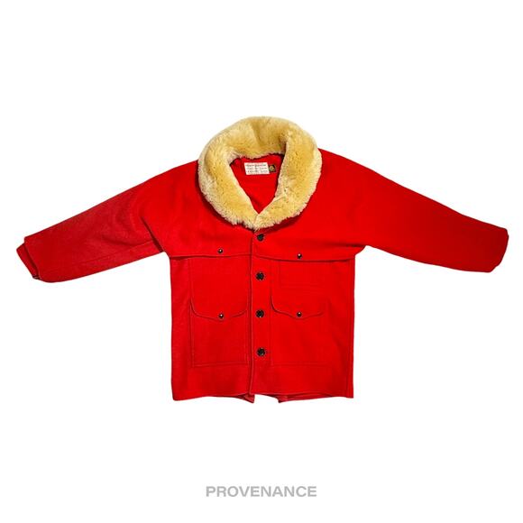 🔴 Filson Wool Packer Coat - Mackinaw Wool  Red - 38 S - Picture 1 of 16